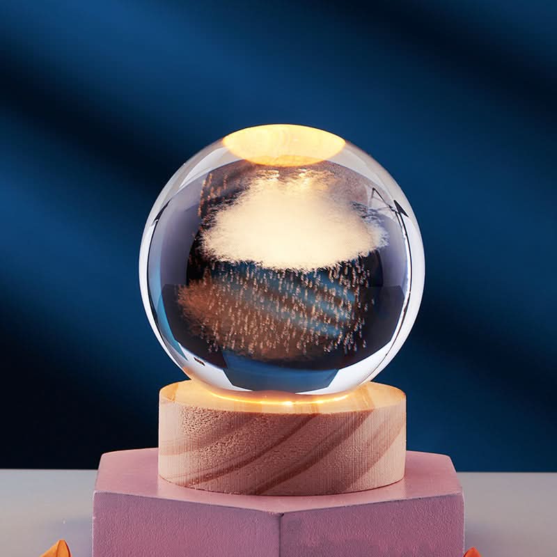 LUMICRYSTA – Elegant 3D LED night lamp with sparkling crystal shine