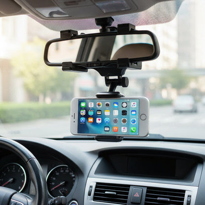 ROADVIEW - Rear-view mirror mobile phone holder for safe driving