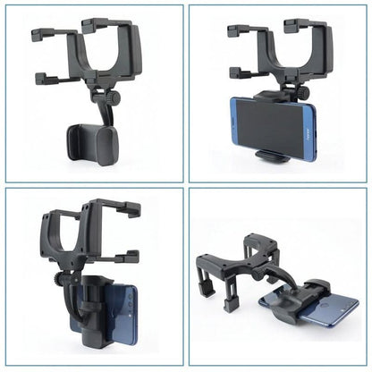 ROADVIEW - Rear-view mirror mobile phone holder for safe driving