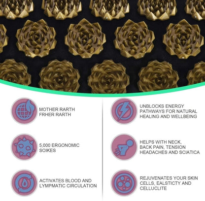 ZENBODY – Acupressure Mat and Pillow Set for Daily Muscle Relaxation