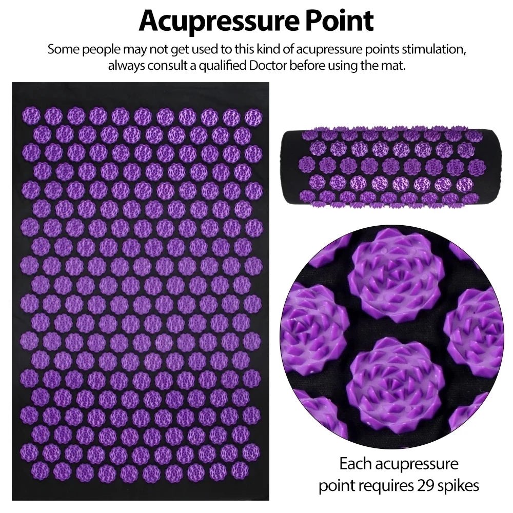 ZENBODY – Acupressure Mat and Pillow Set for Daily Muscle Relaxation