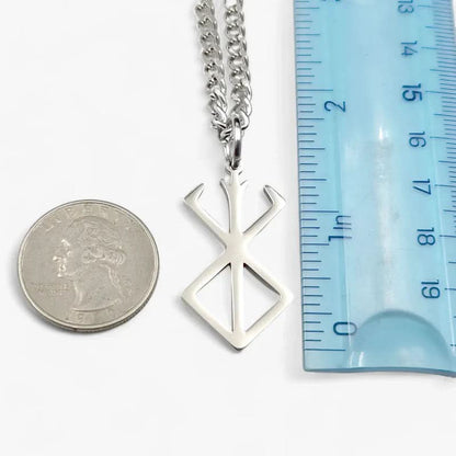 RUNEFORGE – Berserker Rune Stainless Steel Pendant for Strength & Protection