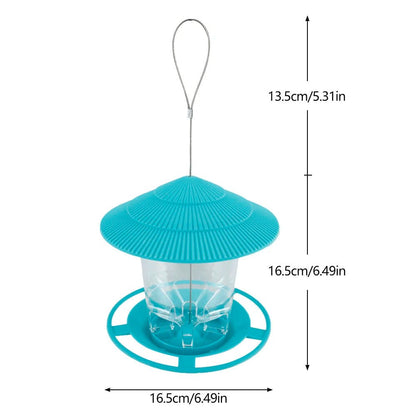 HEXAFEEDER – High-quality hexagonal bird feeder for outdoor use with easy refilling & weather protection