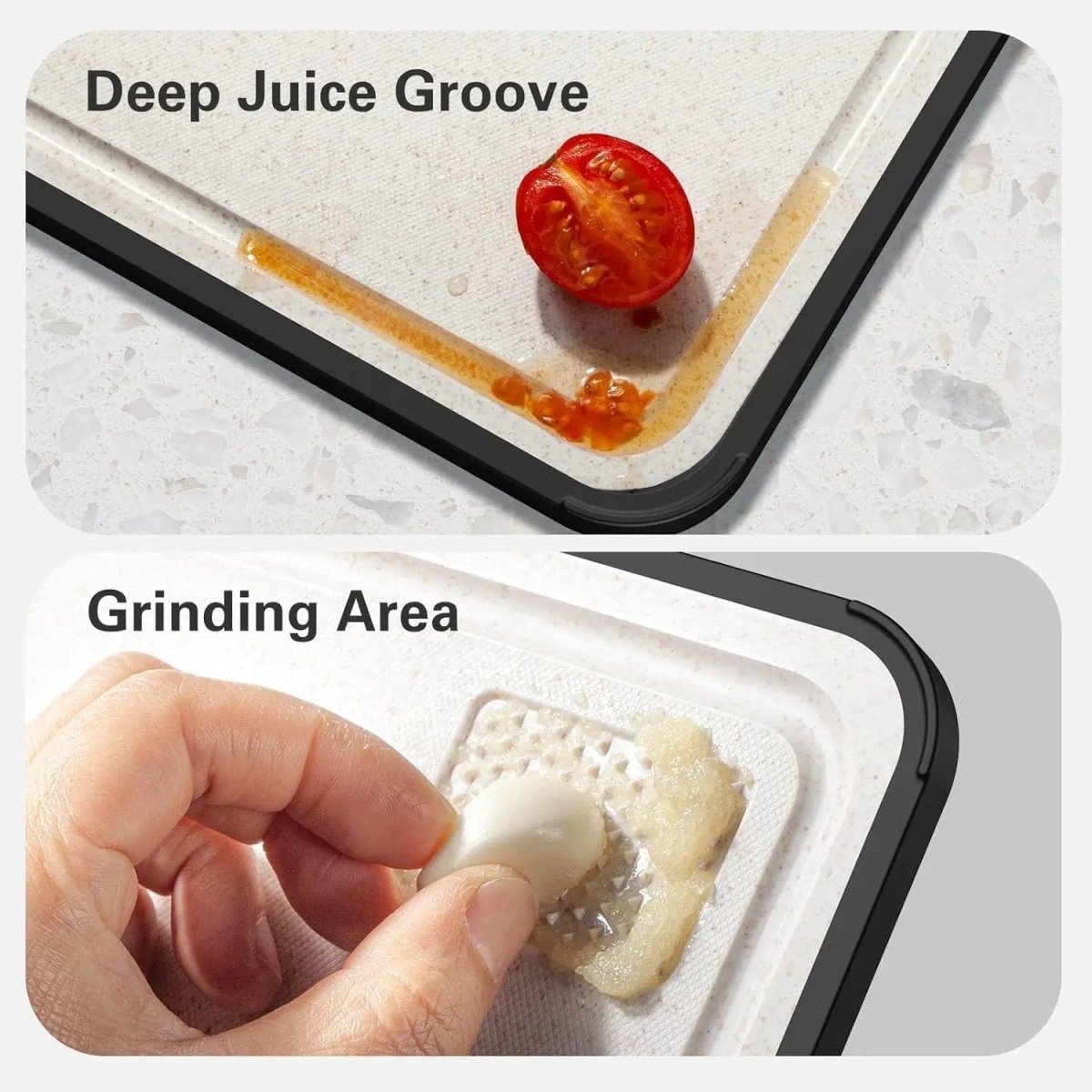 NOBLE CUT Titan Cutting Board – Double-Sided, Non-Slip Prep Surface