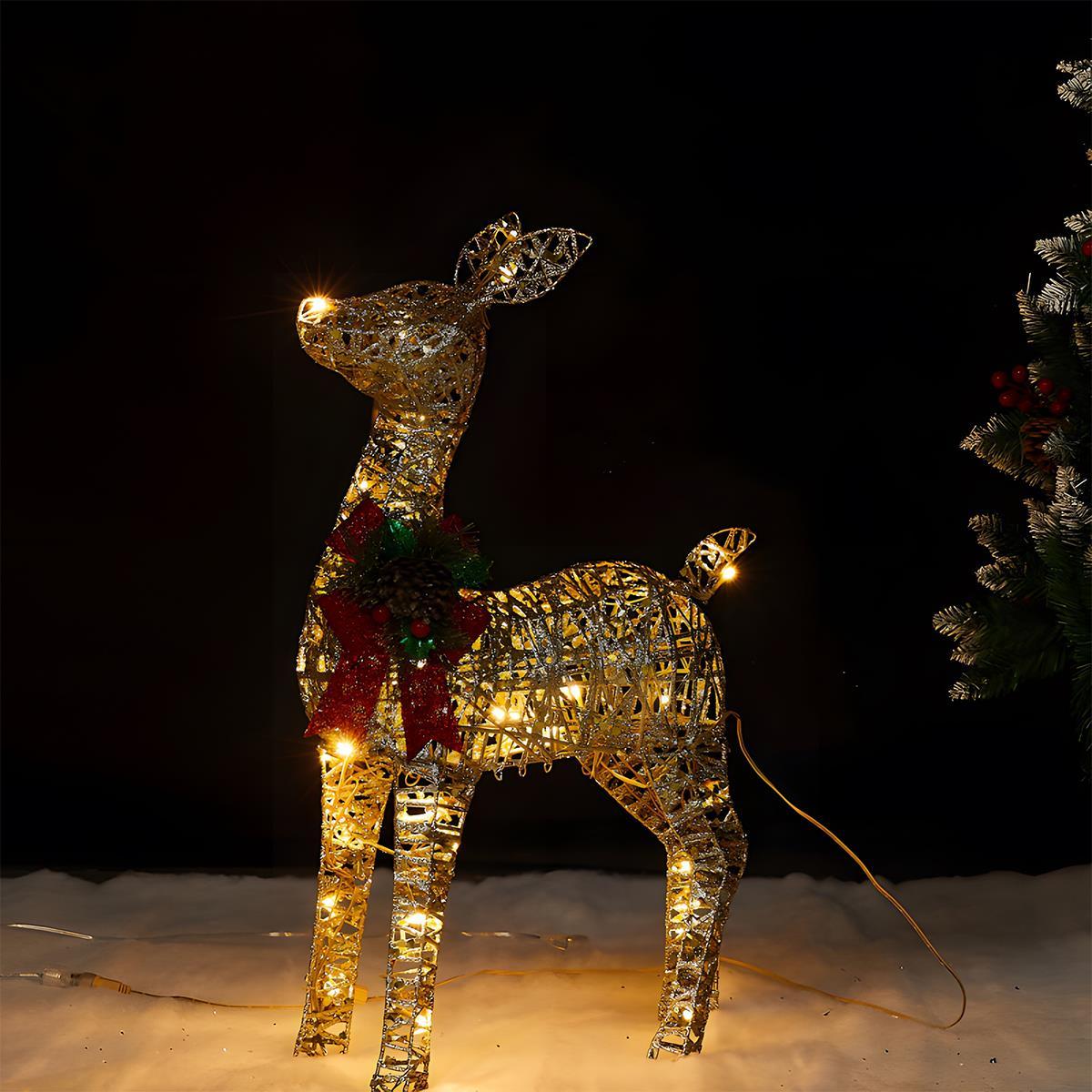 SHINEHOOVES – Decorative LED Reindeer Figures for Indoor and Garden Decoration