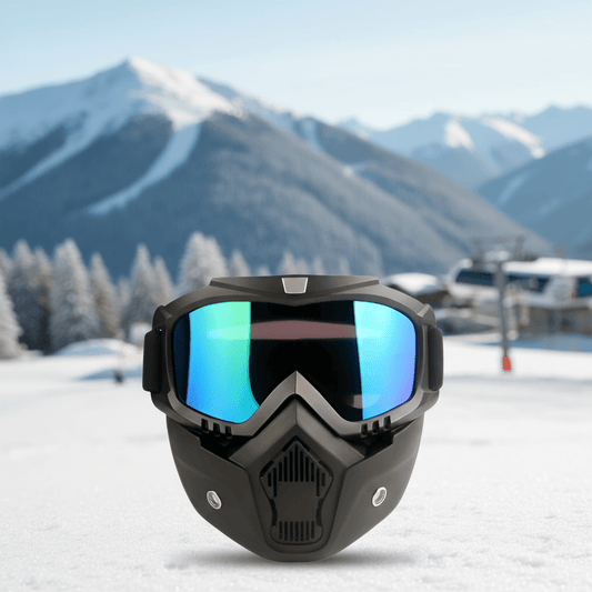 GLACIERMASK PRO – Full-face ski mask with shatterproof TPU frame & crystal-clear PC lens