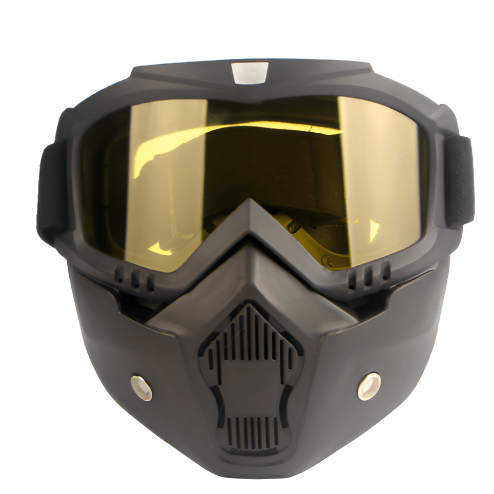 GLACIERMASK PRO – Full-face ski mask with shatterproof TPU frame & crystal-clear PC lens