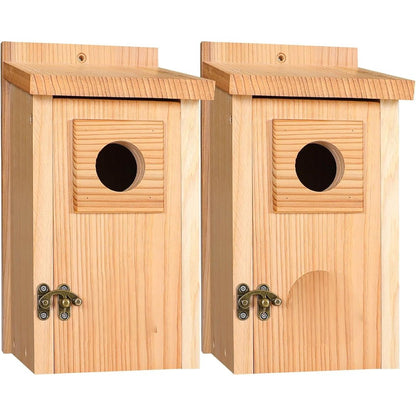 SKYDWELL – Cedar Wood Nesting House for Blue Jays, Swallows, and Small Birds