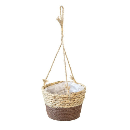 BLOOMKNOT – Rustic Hand-Knotted Macrame Plant Hanger Made of Cord for Orchids and Houseplants