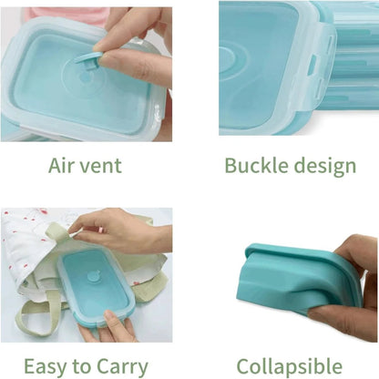 FOODSTACK – Foldable BPA-Free Silicone Lunchbox Set