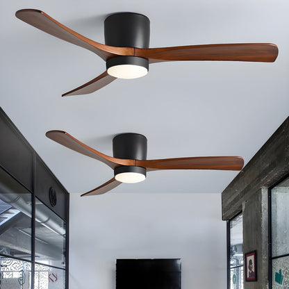 SCANDIAIR – Modern LED ceiling fan with sleek wood finish and gentle lighting