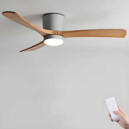 SCANDIAIR – Modern LED ceiling fan with sleek wood finish and gentle lighting