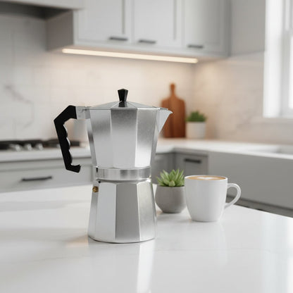 CAFÉPRO – Portable Italian Aluminum Espresso Maker for Intense Aroma