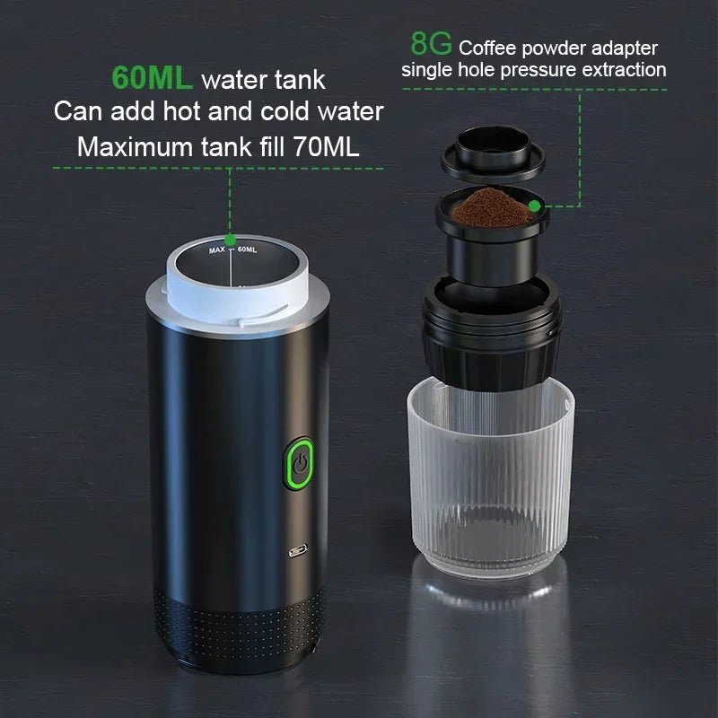 AROMIX – Portable 3-in-1 Espresso Machine with High-Pressure Extraction