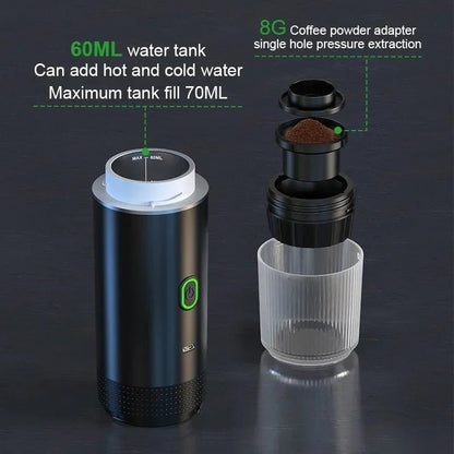 AROMIX – Portable 3-in-1 Espresso Machine with High-Pressure Extraction
