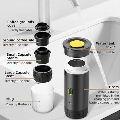 AROMIX – Portable 3-in-1 Espresso Machine with High-Pressure Extraction