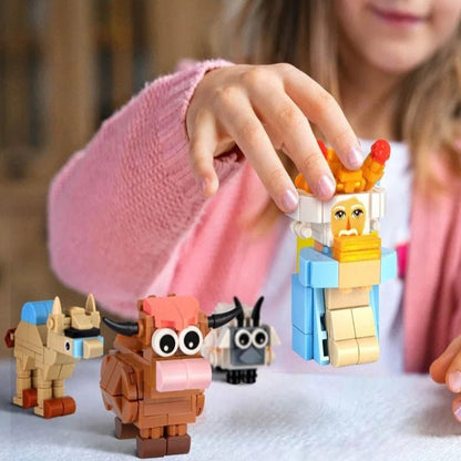 STACKMAS – Creative DIY Advent Calendar with Nativity Motif and 24 Building Blocks for Families