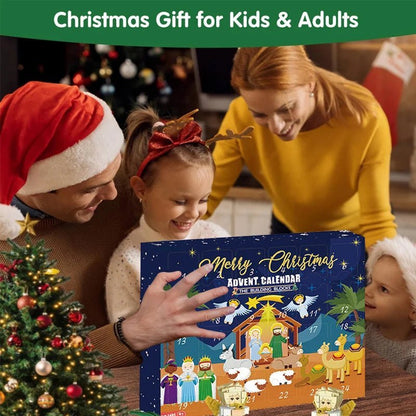 STACKMAS – Creative DIY Advent Calendar with Nativity Motif and 24 Building Blocks for Families