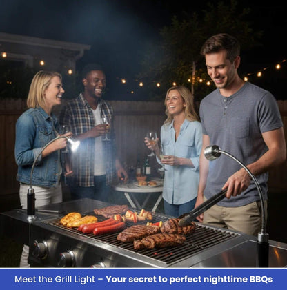 FLAMELITE – Compact magnetic grill light with ultra-strong brightness