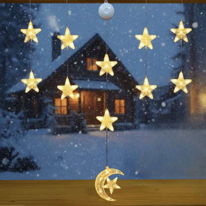 WINTERBEAM – LED Christmas lights with suction cups for glass and mirrors