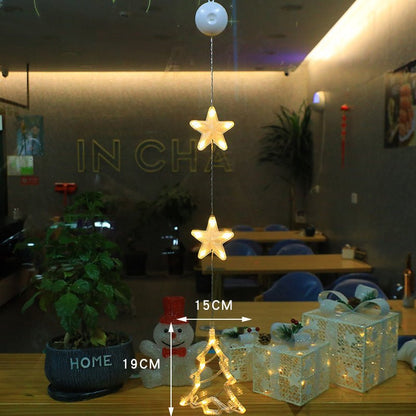 WINTERBEAM – LED Christmas lights with suction cups for glass and mirrors