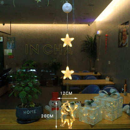 WINTERBEAM – LED Christmas lights with suction cups for glass and mirrors