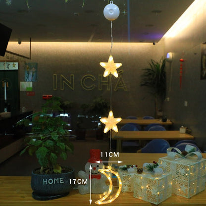 WINTERBEAM – LED Christmas lights with suction cups for glass and mirrors