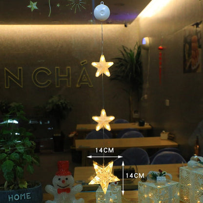 WINTERBEAM – LED Christmas lights with suction cups for glass and mirrors