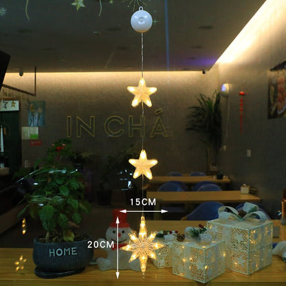 WINTERBEAM – LED Christmas lights with suction cups for glass and mirrors