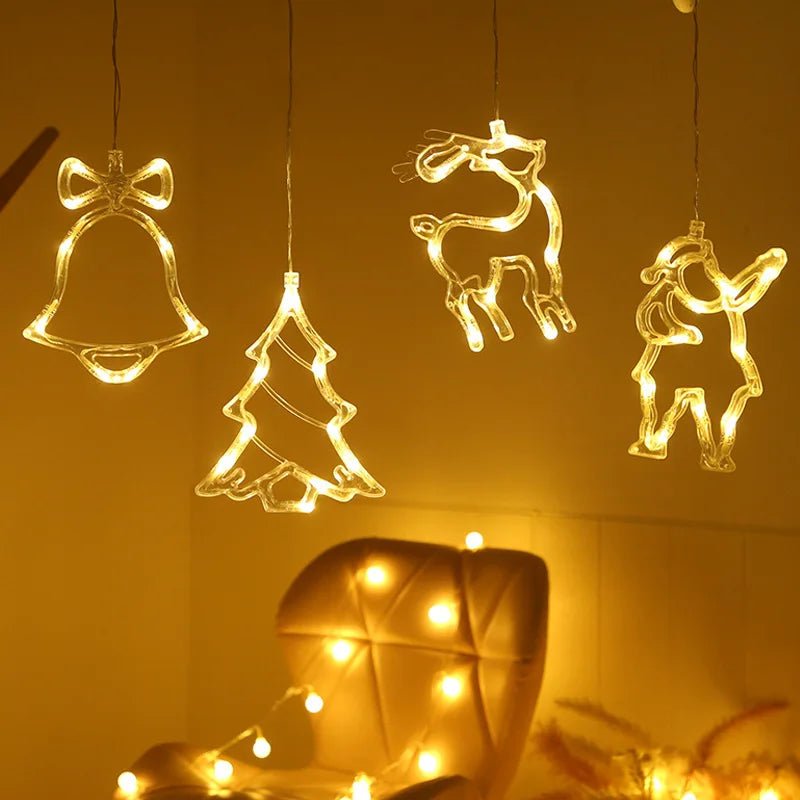 WINTERBEAM – LED Christmas lights with suction cups for glass and mirrors