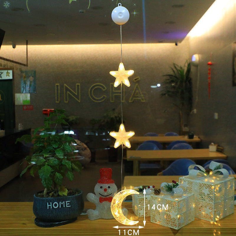 WINTERBEAM – LED Christmas lights with suction cups for glass and mirrors