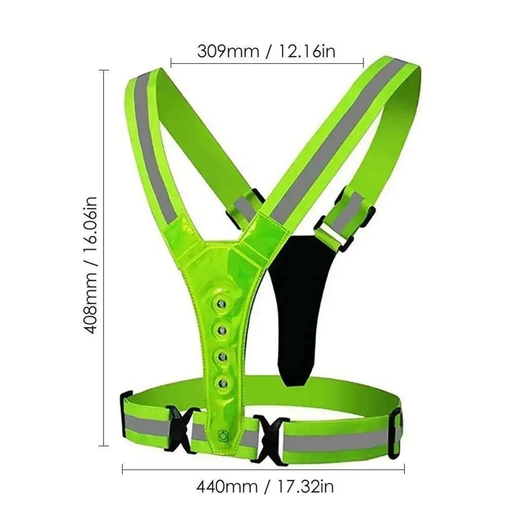 RUNSPARK – Adjustable LED Vest – 3 Modes for Safe Night Training