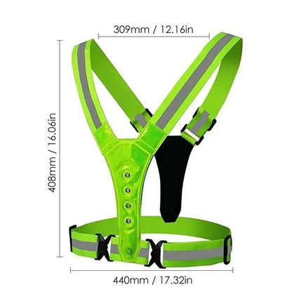 RUNSPARK – Adjustable LED Vest – 3 Modes for Safe Night Training