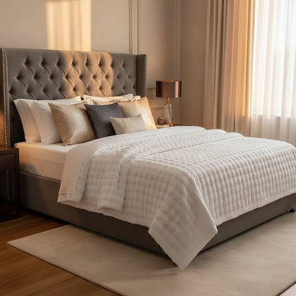 SOFTDIM – Cozy 3D Bubble Plush Blanket for All Seasons