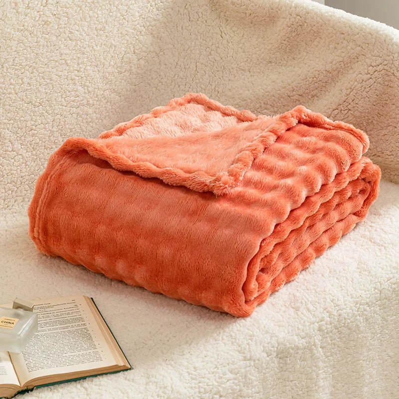 SOFTDIM – Cozy 3D Bubble Plush Blanket for All Seasons