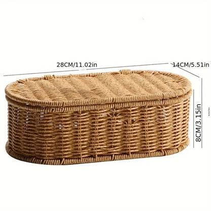 BOHOFLECHT – Woven Boho Storage Basket for Stylish Organization