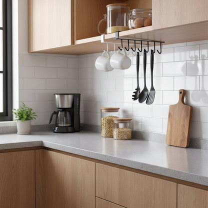 HOOKLINE – Under-cabinet hook system for space-saving kitchen storage
