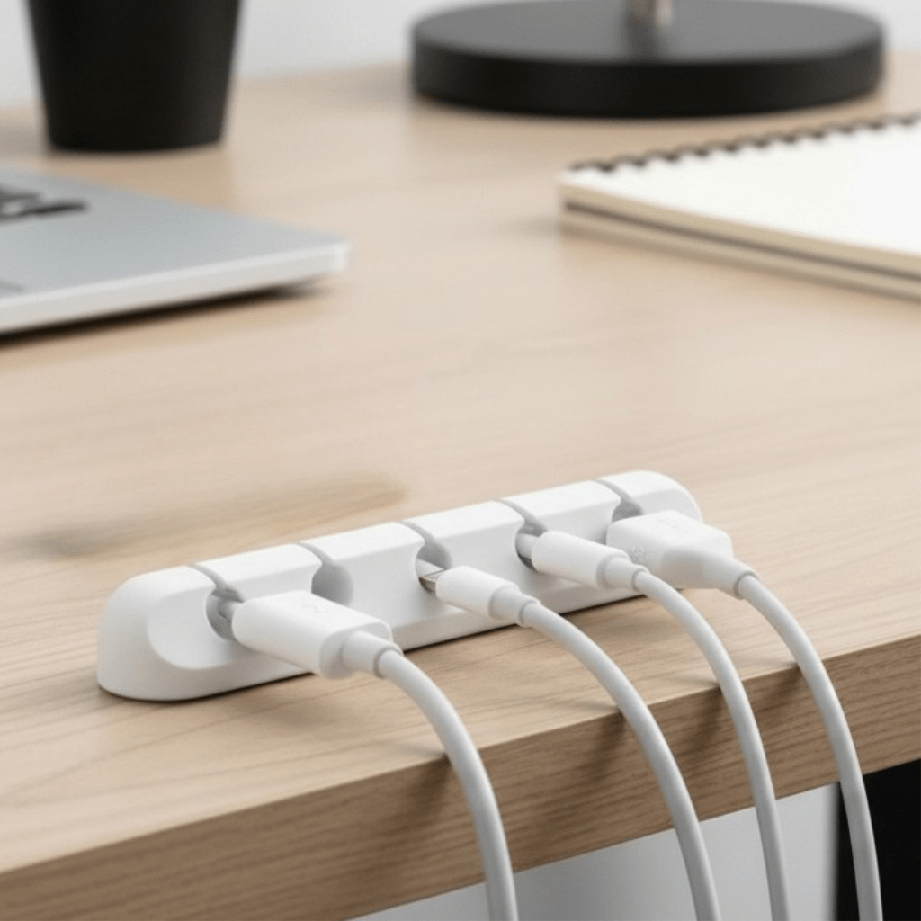 DESKCORD – Silicone Cable Organizer for the Workplace, Reliable Cable Management Without Chaos
