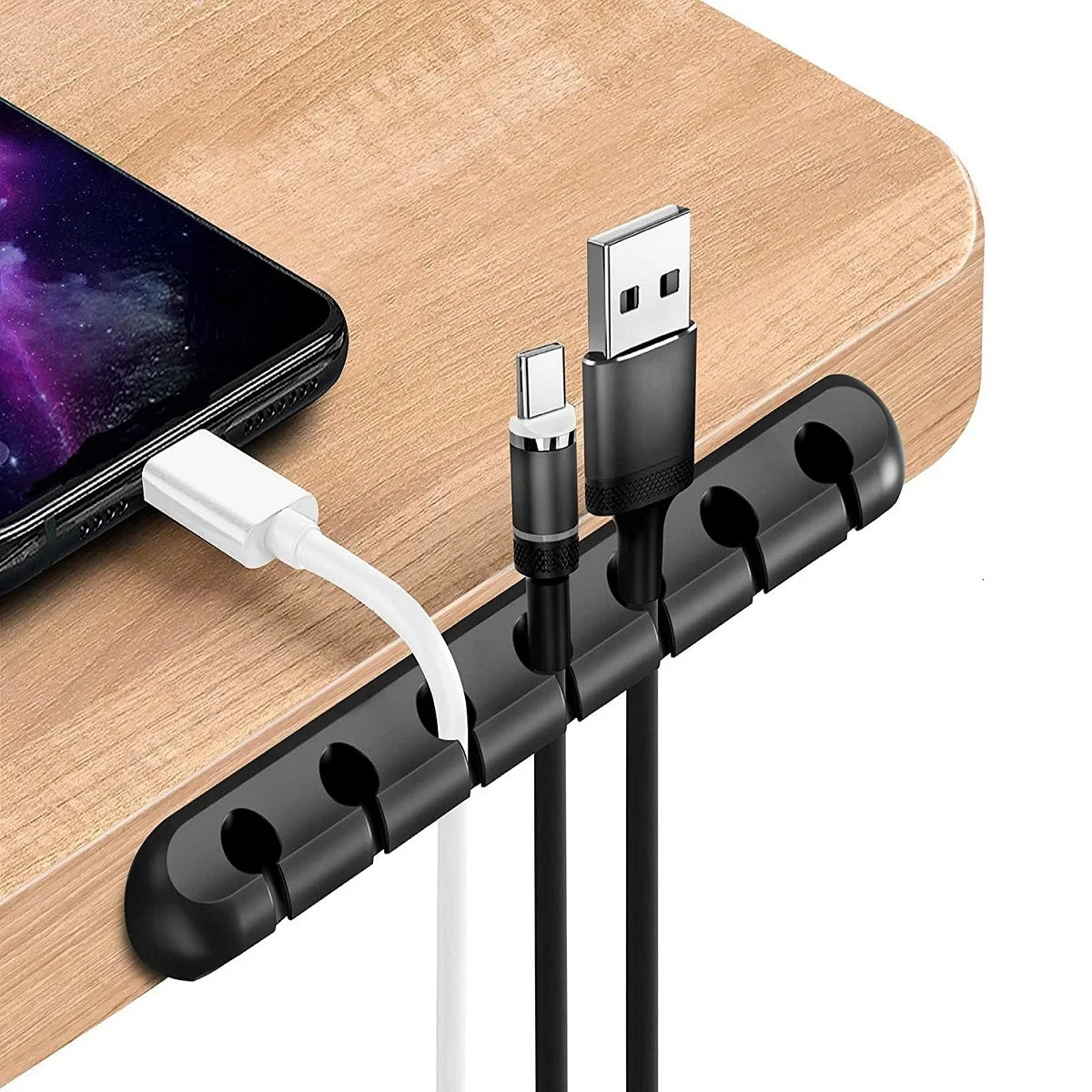 DESKCORD – Silicone Cable Organizer for the Workplace, Reliable Cable Management Without Chaos