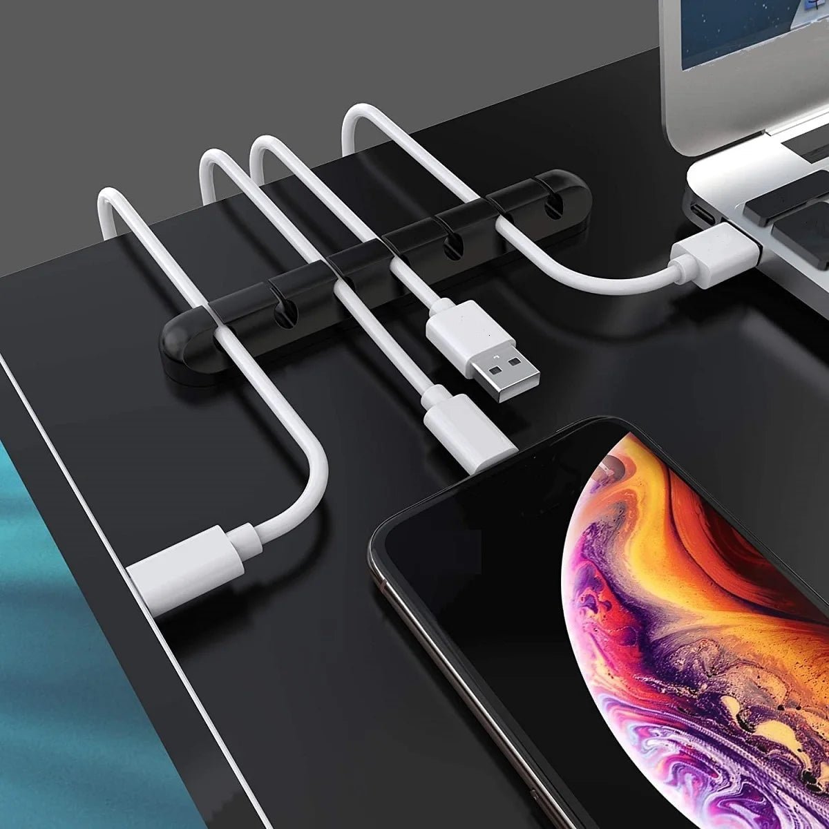 DESKCORD – Silicone Cable Organizer for the Workplace, Reliable Cable Management Without Chaos