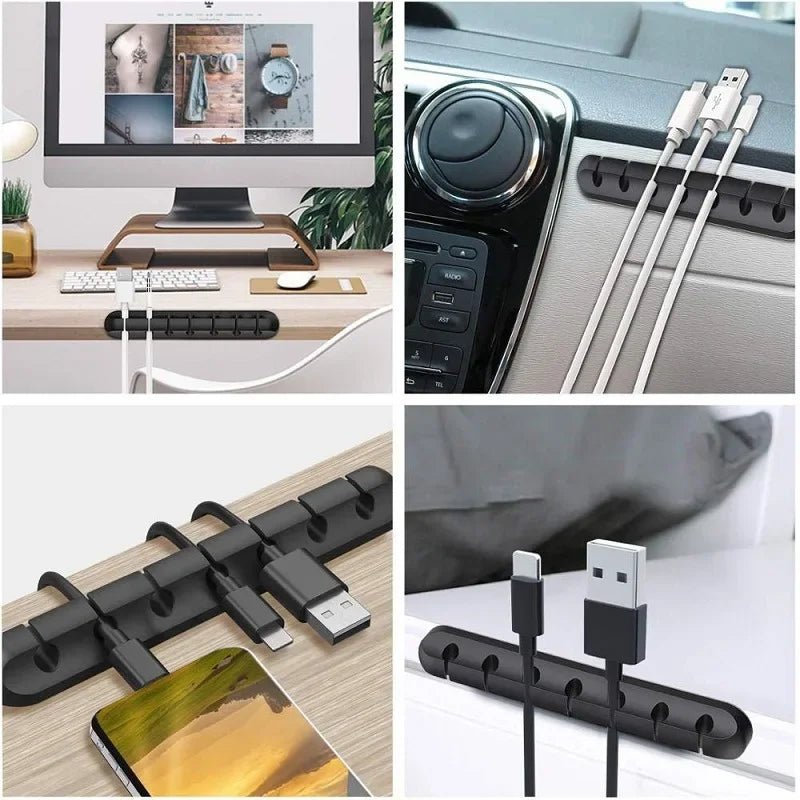 DESKCORD – Silicone Cable Organizer for the Workplace, Reliable Cable Management Without Chaos