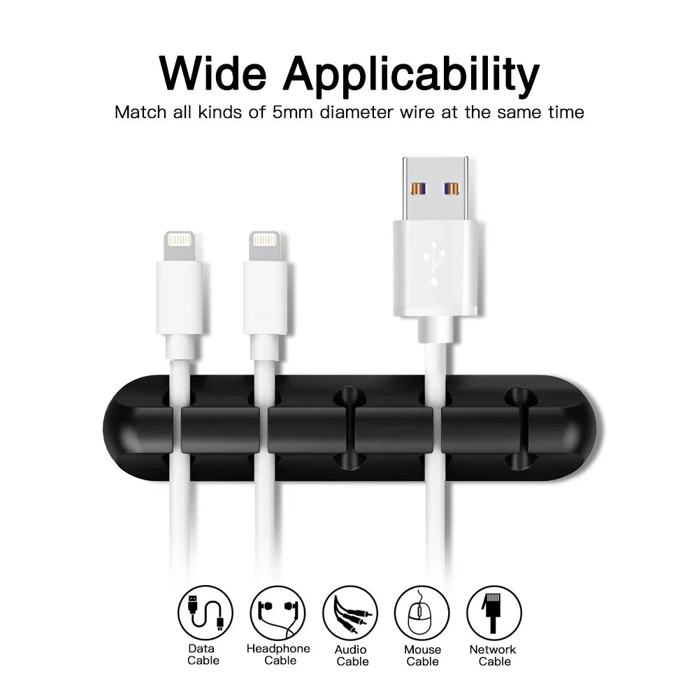DESKCORD – Silicone Cable Organizer for the Workplace, Reliable Cable Management Without Chaos