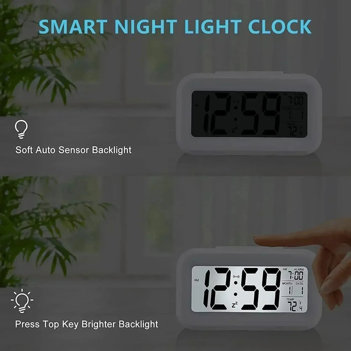 DAYCAL MINI – Multifunctional LED Digital Alarm Clock with Snooze Function