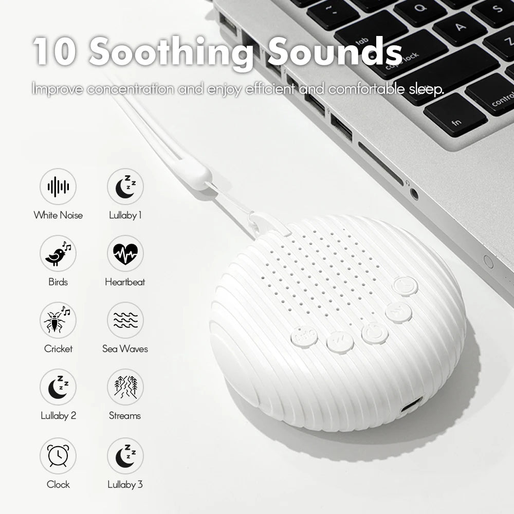 ZENWAVES – Travel-friendly noise machine with 10 soothing sleep sounds