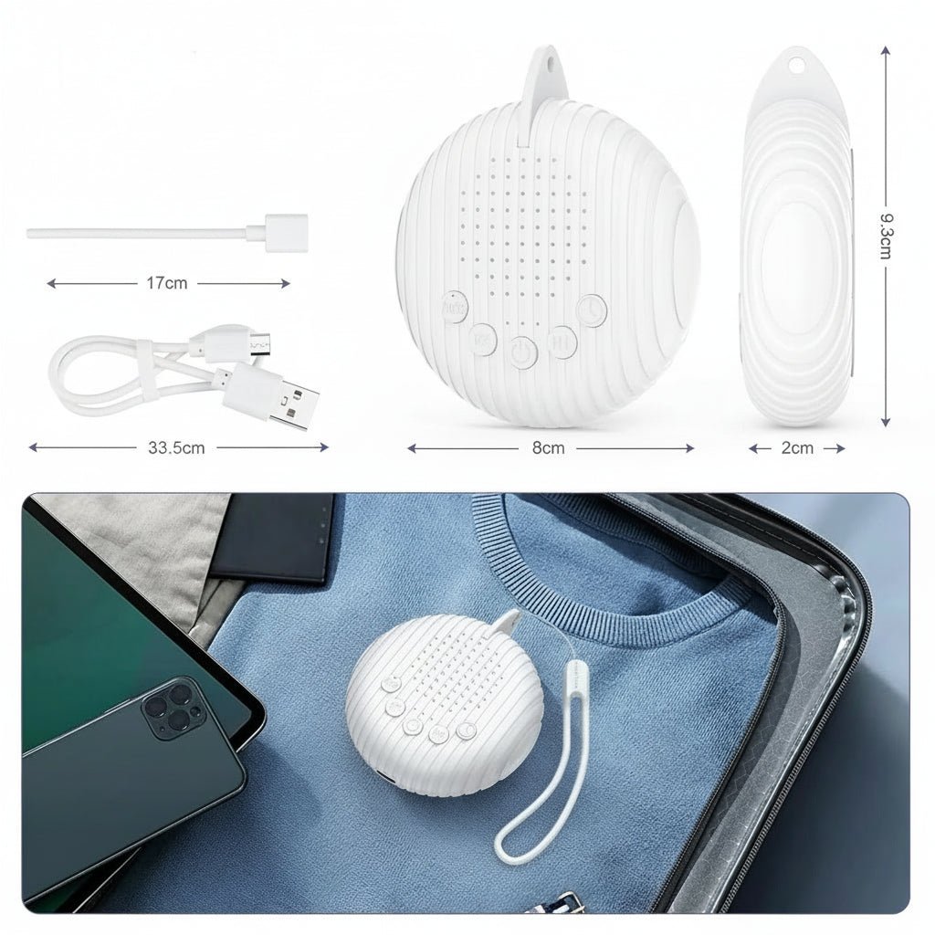 ZENWAVES – Travel-friendly noise machine with 10 soothing sleep sounds