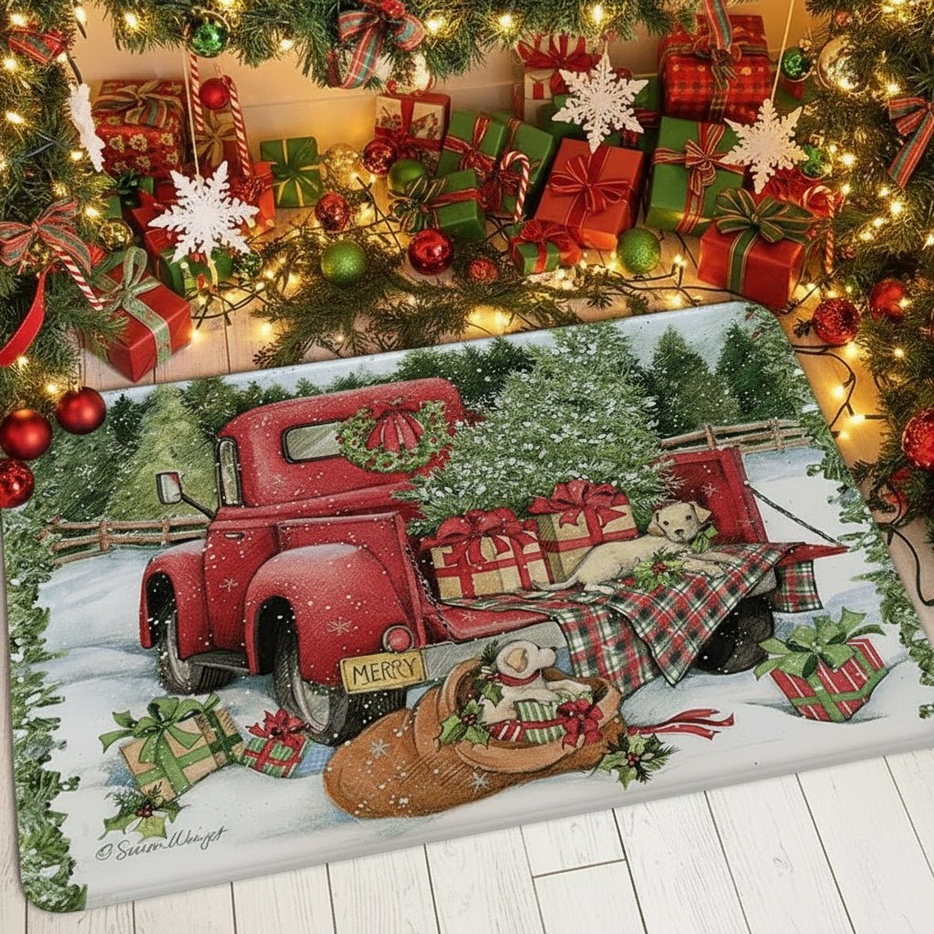 MERRYMAT – Non-slip Christmas doormat for clean, festive entrances