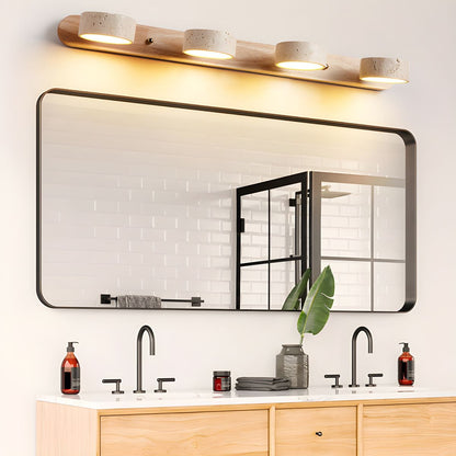 AVERRA – LED wall light made of travertine for architectural luxury