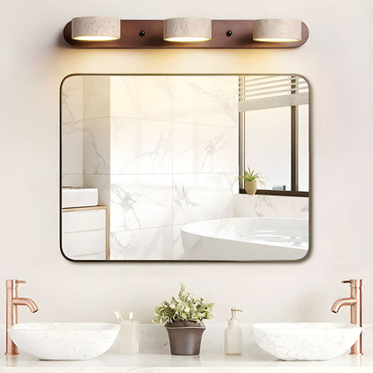 AVERRA – LED wall light made of travertine for architectural luxury