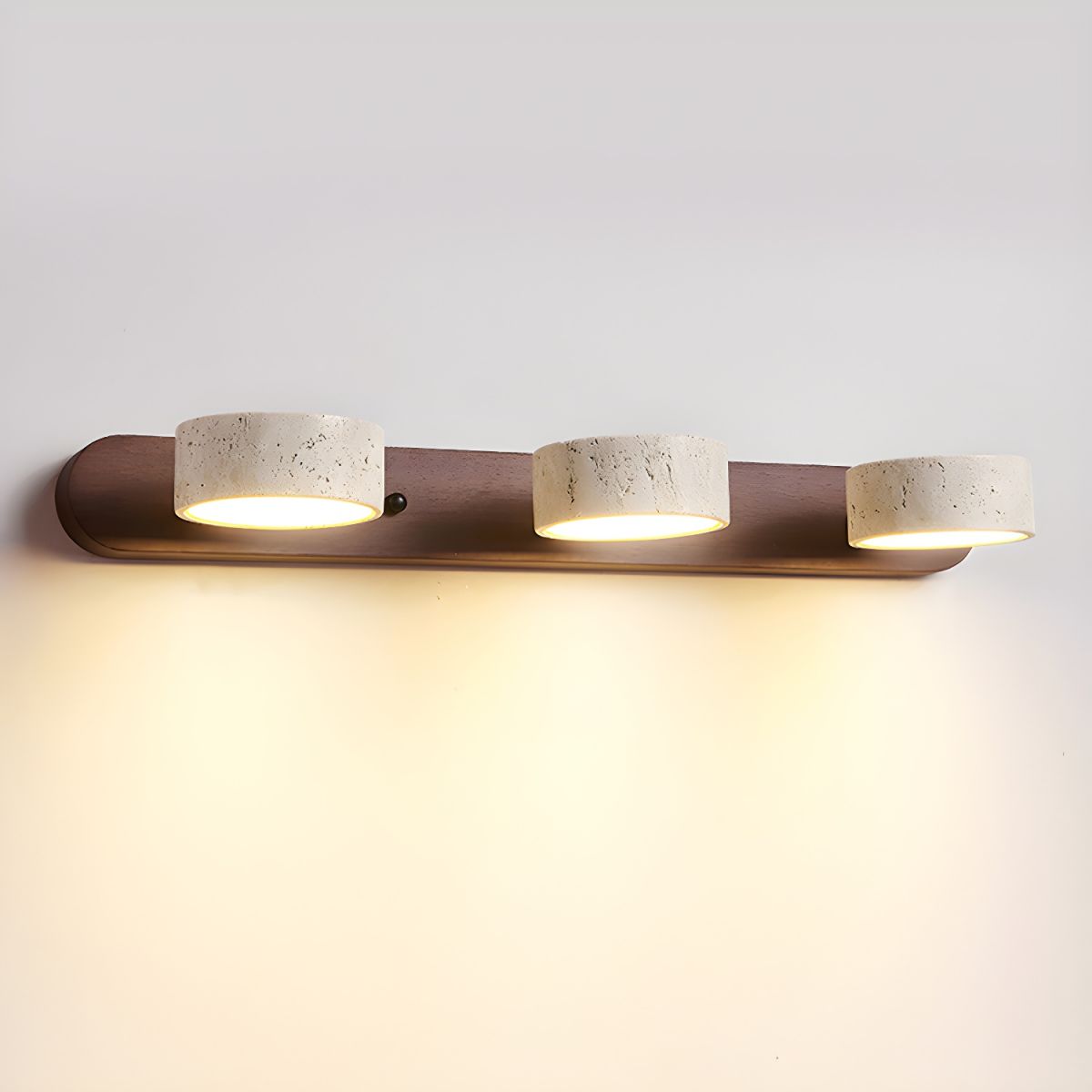 AVERRA – LED wall light made of travertine for architectural luxury