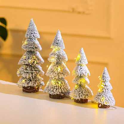 FLOCKCEDAR – Mini Flocked Cedar Christmas Decoration for Festive Design
